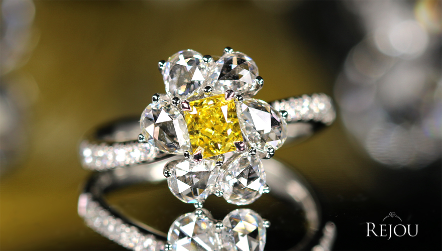 0.21 ct F.D.GRE.YELLOW GIA 天然 イエロー ダイヤ