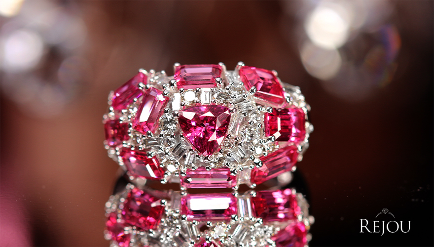 クレージュ　2008年クリスマス限定　ピンクダイヤモンド付　ダイヤモンドのリング