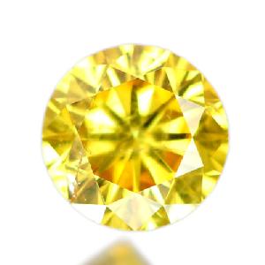 CG[_Ch0.29ct/FANCY VIVID YELLOW/I-1yiۏ؏/Ό\[eBOV[gtz