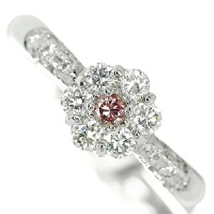 ピンクダイヤモンド 0.064ct/FBP ダイヤモンド プラチナ リング（指輪）【品質保証書/宝石鑑別書/CGLソ付】