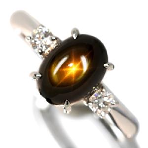 ＜第147回抽選販売＞ブラックスターサファイア 2.81ct ダイヤモンド プラチナ リング（指輪）【品質保証書/宝石鑑別書付】【応募期間:7/26まで/レビュー必須/当選人数1名様】当選通知済み