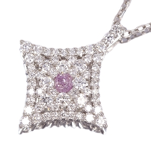 ����465�񒊑I�̔����s���N�_�C�������h 0.081ct/FIPP/I1 �_�C�������h 0.5ct �v���`�i �l�b�N���X�y�i���ۏ؏�/��Ίӕʏ�/CGL�\�t�z�y�������:12/23�܂�/���r���[�K�{/���I�l��1���l�z