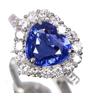 ����468�񒊑I�̔����X�������J�Y�n�[�g�V�F�C�v����M�u���[�T�t�@�C�A 3.5ct �_�C�������h 1.1ct �v���`�i �����O(�w��)�y�i���ۏ؏�/GIA��Ίӕʏ��z�y�������:2026/1/27�܂�/���r���[�K�{/���I�l��1���l�z