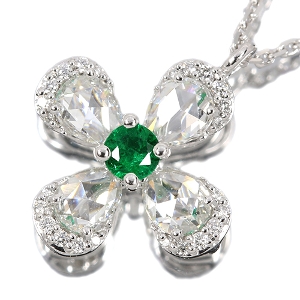 ����470�񒊑I�̔����uSIZUKU�v�G�������h ��0.1ct  ���[�Y�J�b�g�_�C�������h 0.53ct �_�C�������h 0.16ct �v���`�i �l�b�N���X�y�i���ۏ؏�/��Ίӕʏ��z�y�������:2026/2/24�܂�/���r���[�K�{/���I�l��1���l�z