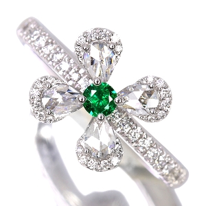 ����470�񒊑I�̔����uSIZUKU�v�G�������h ��0.1ct  ���[�Y�J�b�g�_�C�������h 0.35ct �_�C�������h 0.23ct �v���`�i �����O(�w��)�y�i���ۏ؏�/��Ίӕʏ��z�y�������:2026/2/24�܂�/���r���[�K�{/���I�l��1���l�z