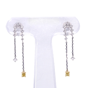 ����471�񒊑I�̔����C�G���[�_�C�������h 0.113ct/0.102ct/FIY/SI2 �_�C�������h�v���`�i �C�G���[�S�[���h �s�A�X�y�i���ۏ؏�/��Ίӕʏ�/CGL�\�t�z�y�������:2026/3/3�܂�/���r���[�K�{/���I�l��1���l�z