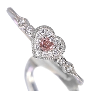 ����473�񒊑I�̔����n�[�g�V�F�C�v�s���N�_�C�������h 0.074ct/FP/SI1 �_�C�������h �v���`�i �����O(�w��)�y�i���ۏ؏�/��Ίӕʏ�/CGL�\�t�z�y�������:2026/3/17�܂�/���r���[�K�{/���I�l��1���l�z