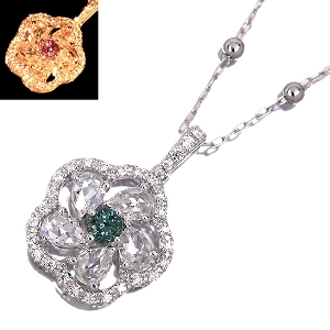 ����476�񒊑I�̔����A���L�T���h���C�g 0.18ct ���[�Y�J�b�g�_�C�������h ��0.5ct �_�C�������h �v���`�i �l�b�N���X�y�i���ۏ؏�/��Ίӕʏ��z�y�������:2026/4/14�܂�/���r���[�K�{/���I�l��1���l�z