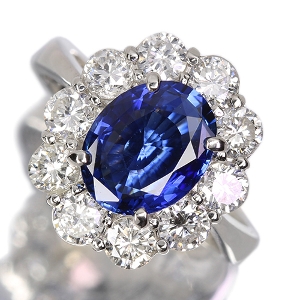 ����479�񒊑I�̔����X�������J�Y����M�u���[�T�t�@�C�A 2ct �_�C�������h 1.3ct �v���`�i �����O(�w��)�y�i���ۏ؏�/GIA��Ίӕʏ��z�y�������:2026/5/5�܂�/���r���[�K�{/���I�l��1���l�z