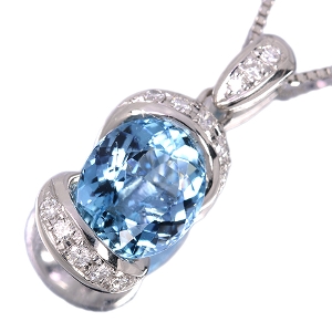 ����481�񒊑I�̔����T���^�}���A�A�N�A�}���� 2.6ct �_�C�������h  �v���`�i �l�b�N���X�y�i���ۏ؏�/NGL��Ίӕʏ��z�y�������:5/19�܂�/���r���[�K�{/���I�l��1���l�z