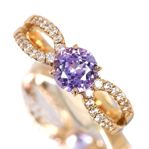 ����484�񒊑I�̔����p�[�v���^���U�i�C�g 1.0ct �_�C�������h ��0.3ct �C�G���[�S�[���h �����O(�w��)�y�i���ۏ؏�/���ƕ�Ίӕʏ��z�y�������:6/16�܂�/���r���[�K�{/���I�l��1���l�z