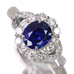 ����485�񒊑I�̔������C�����u���[�T�t�@�C�A 2.2ct �_�C�������h 0.7ct �v���`�i �����O(�w��)�y�i���ۏ؏�/KGL��Ίӕʏ��z�y�������:6/23�܂�/���r���[�K�{/���I�l��1���l�z