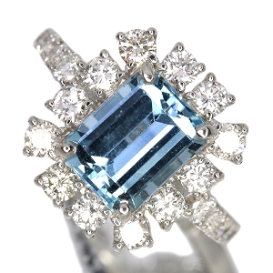 ����486�񒊑I�̔����T���^�}���A�A�N�A�}���� 2.5ct �_�C�������h 1.1ct �v���`�i �����O(�w��)�y�i���ۏ؏�/NGL��Ίӕʏ��z�y�������:6/30�܂�/���r���[�K�{/���I�l��1���l�z