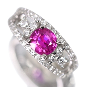 ����487�񒊑I�̔����s���N�T�t�@�C�A 1.3ct �_�C�������h 0.7ct �v���`�i �����O(�w��)�y�i���ۏ؏�/��Ίӕʏ�/CGL�\�t�z�y�������:7/14�܂�/���r���[�K�{/���I�l��1���l�z
