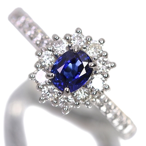 ����490�񒊑I�̔������C�����u���[�T�t�@�C�A 0.6ct �_�C�������h 0.5ct �v���`�i �����O(�w��)�y�i���ۏ؏�/KGL��Ίӕʏ��z�y�������:8/4�܂�/���r���[�K�{/���I�l��1���l�z