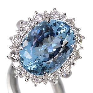 ����494�񒊑I�̔����T���^�}���A�A�N�A�}���� 9.6ct �_�C�������h 2.1ct �v���`�i �����O(�w��)�y�i���ۏ؏�/NGL��Ίӕʏ��z�y�������:9/15�܂�/���r���[�K�{/���I�l��1���l�z