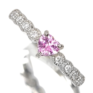 ����498�񒊑I�̔����n�[�g�V�F�C�v����M�s���N�T�t�@�C�A ��0.4ct �_�C�������h �v���`�i �����O(�w��)�y�i���ۏ؏�/GIA��Ίӕʏ��z�y�������:10/20�܂�/���r���[�K�{/���I�l��1���l�z